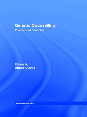 cover image of Genetic Counselling